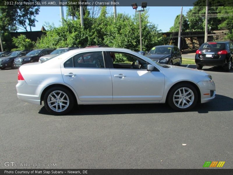Ingot Silver Metallic / Charcoal Black 2012 Ford Fusion SEL V6 AWD