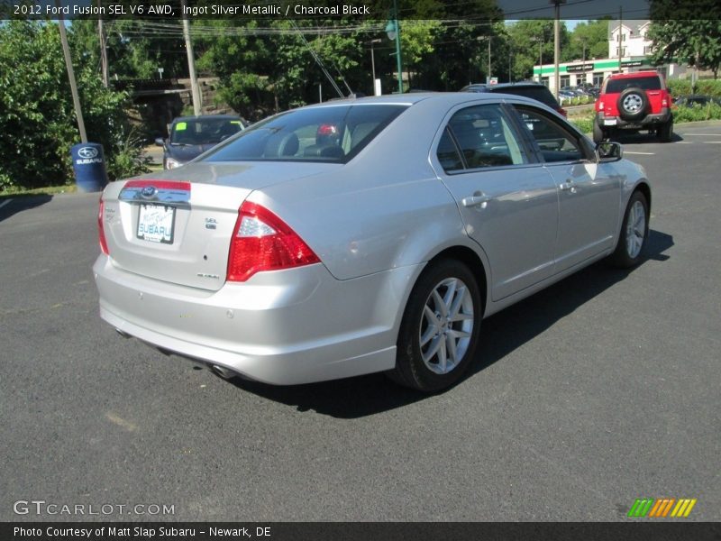 Ingot Silver Metallic / Charcoal Black 2012 Ford Fusion SEL V6 AWD