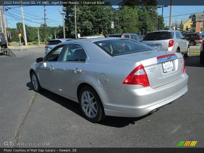 Ingot Silver Metallic / Charcoal Black 2012 Ford Fusion SEL V6 AWD