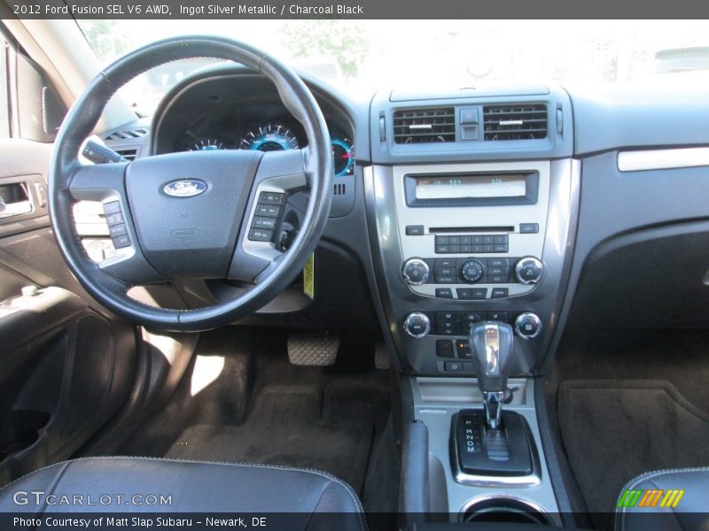 Ingot Silver Metallic / Charcoal Black 2012 Ford Fusion SEL V6 AWD