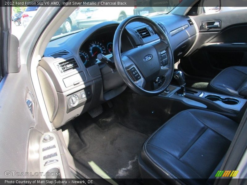 Ingot Silver Metallic / Charcoal Black 2012 Ford Fusion SEL V6 AWD