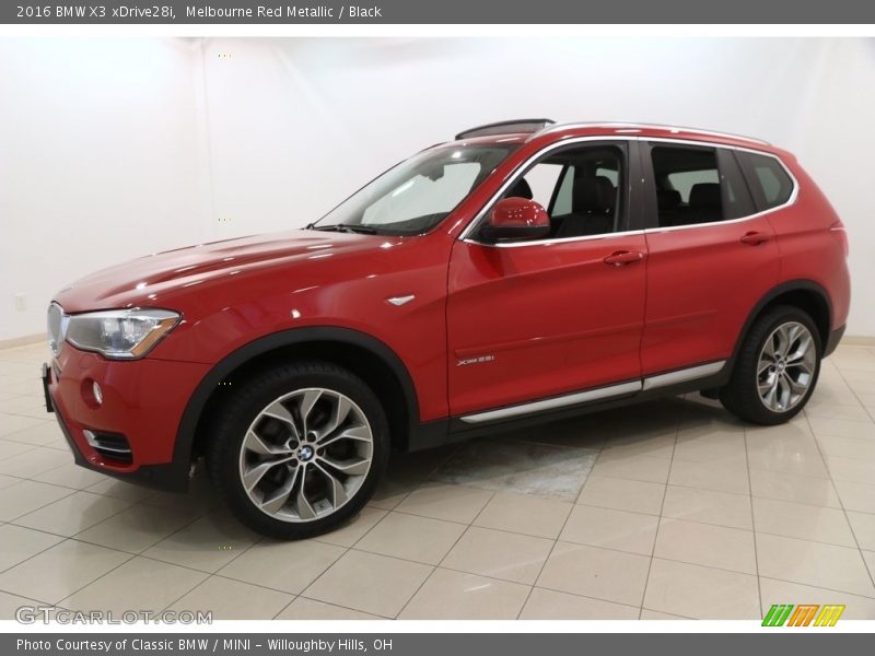 Melbourne Red Metallic / Black 2016 BMW X3 xDrive28i