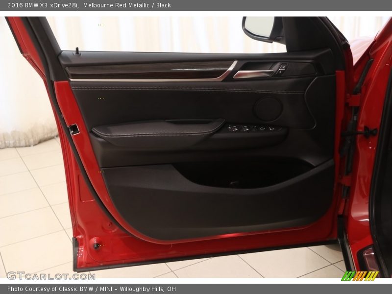 Melbourne Red Metallic / Black 2016 BMW X3 xDrive28i