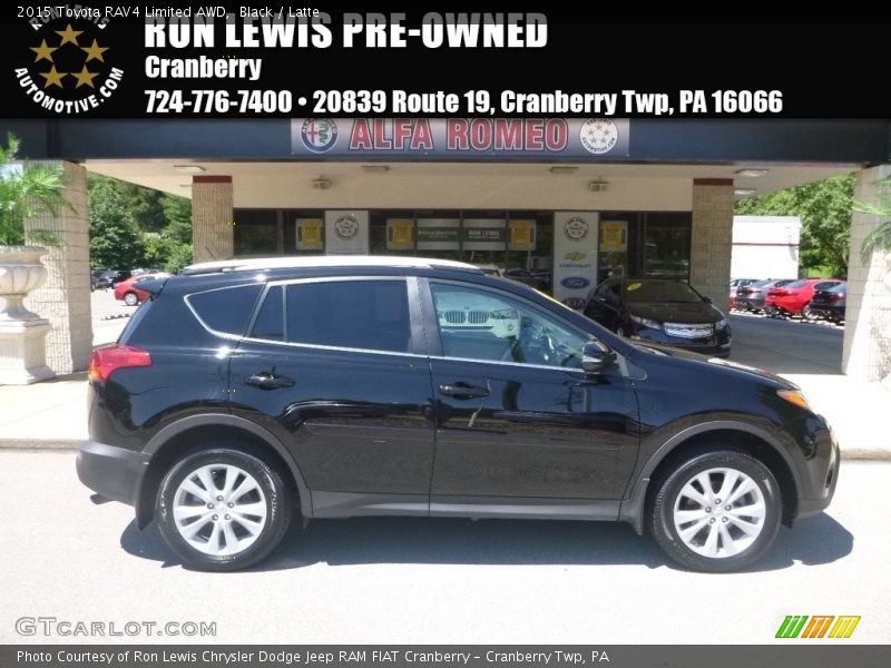 Black / Latte 2015 Toyota RAV4 Limited AWD