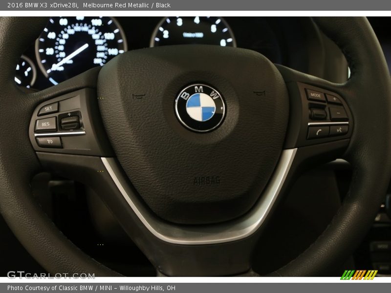 Melbourne Red Metallic / Black 2016 BMW X3 xDrive28i