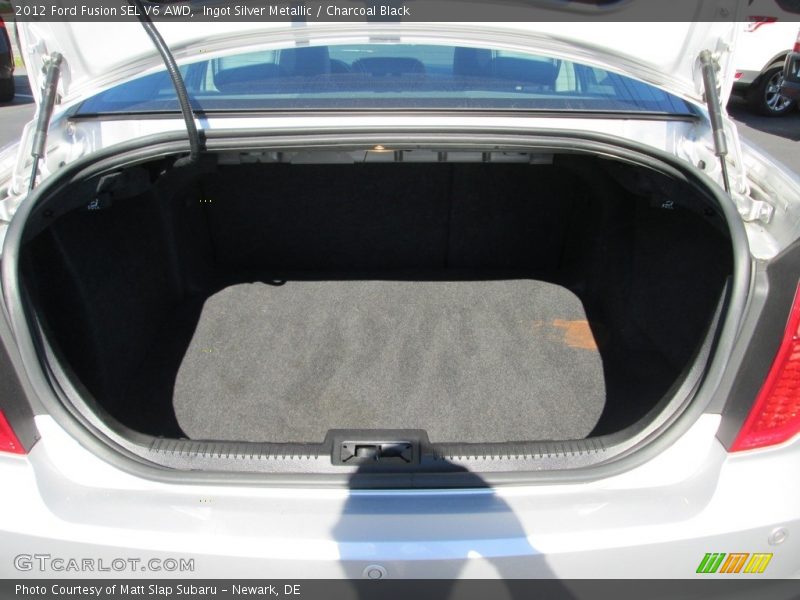 Ingot Silver Metallic / Charcoal Black 2012 Ford Fusion SEL V6 AWD