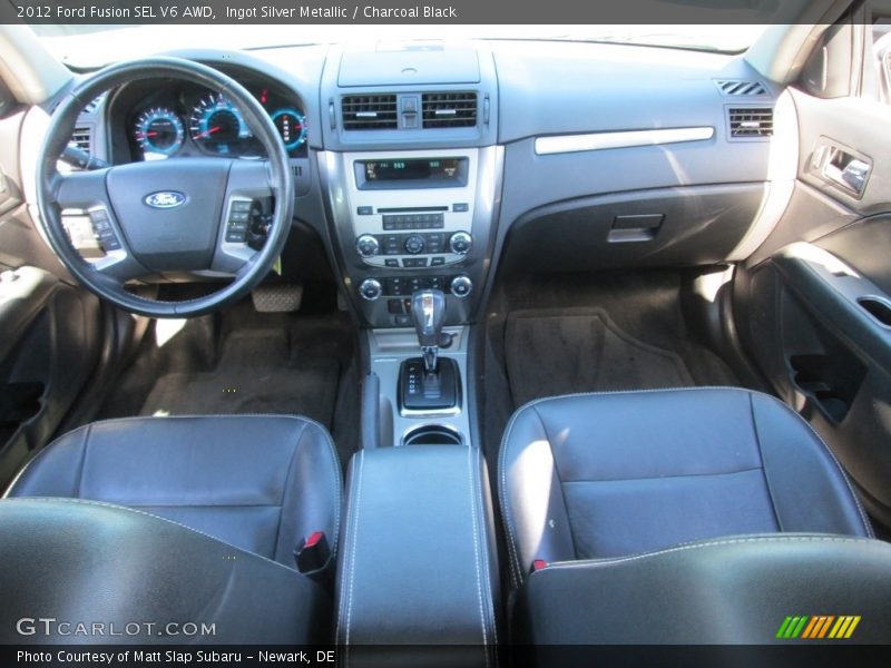 Ingot Silver Metallic / Charcoal Black 2012 Ford Fusion SEL V6 AWD