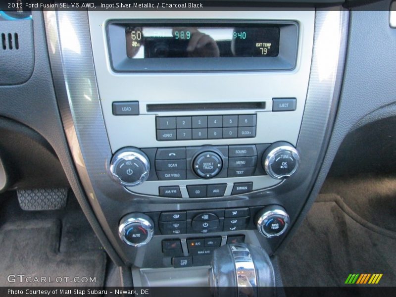 Ingot Silver Metallic / Charcoal Black 2012 Ford Fusion SEL V6 AWD