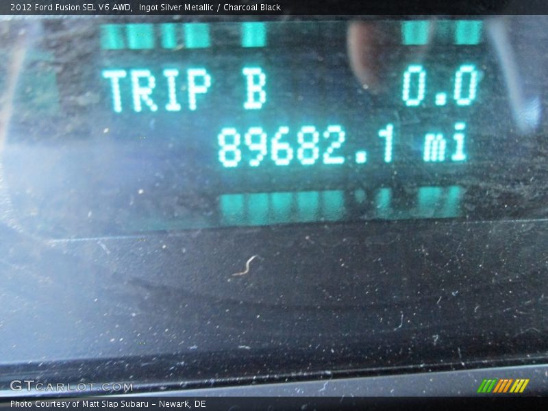Ingot Silver Metallic / Charcoal Black 2012 Ford Fusion SEL V6 AWD