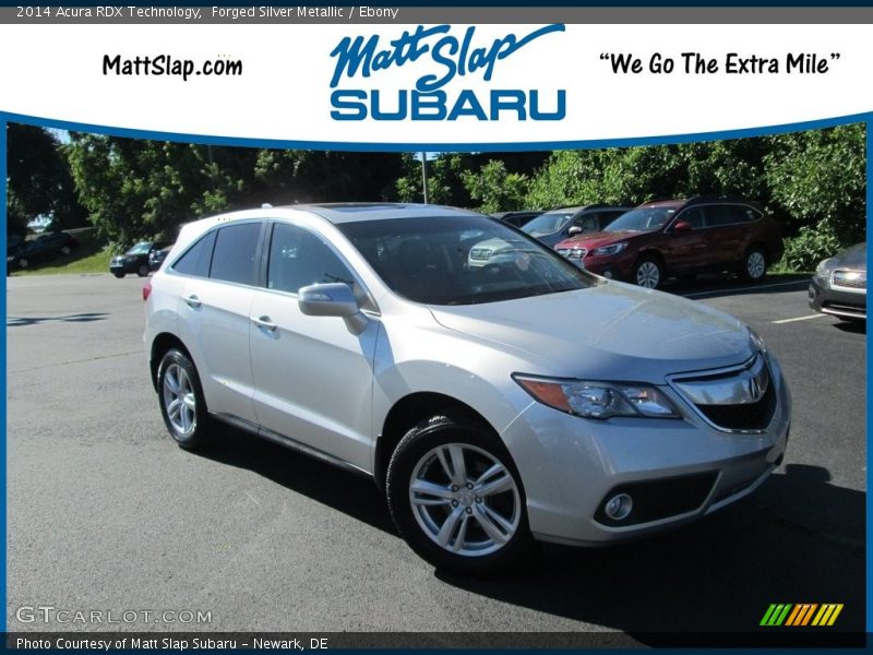 Forged Silver Metallic / Ebony 2014 Acura RDX Technology