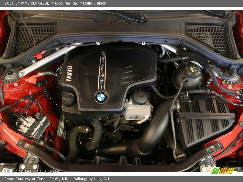 Melbourne Red Metallic / Black 2016 BMW X3 xDrive28i