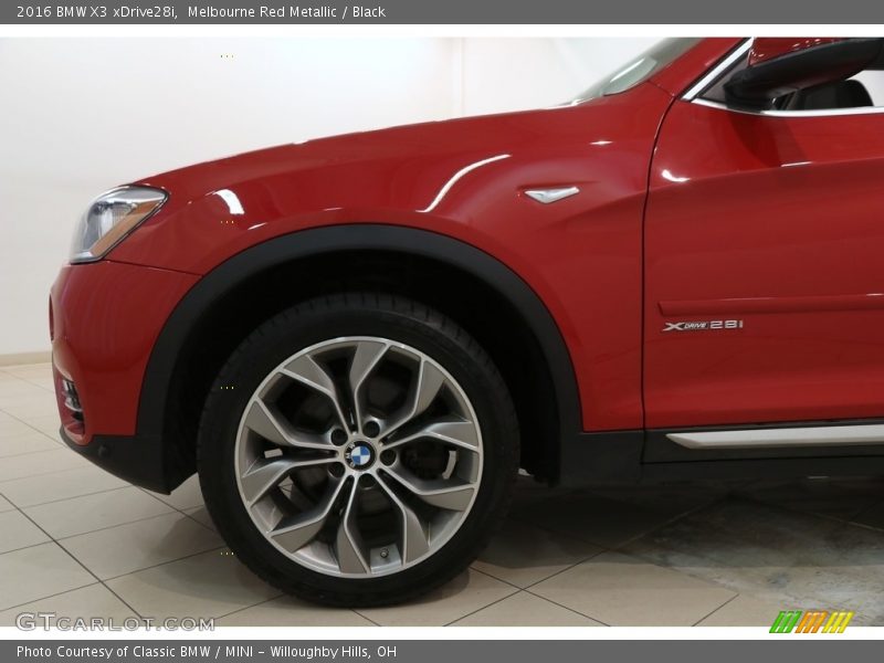 Melbourne Red Metallic / Black 2016 BMW X3 xDrive28i