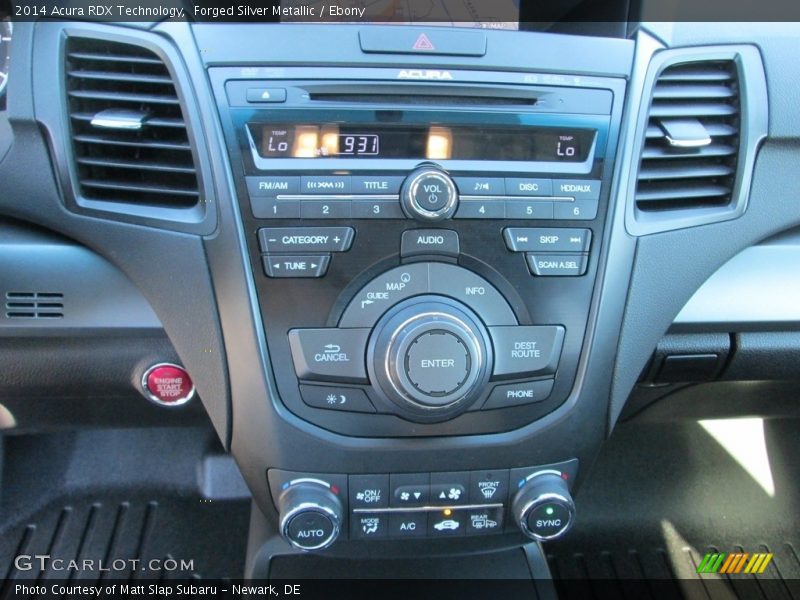 Forged Silver Metallic / Ebony 2014 Acura RDX Technology