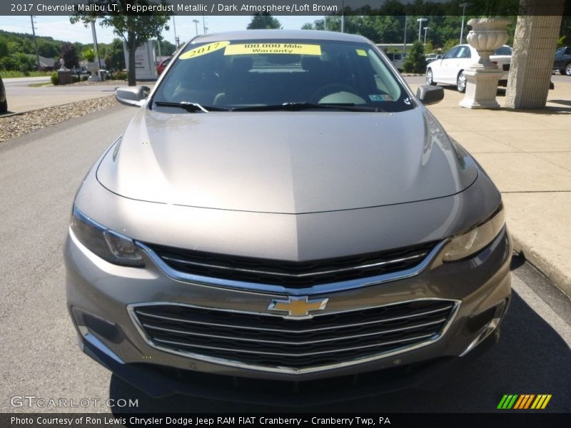 Pepperdust Metallic / Dark Atmosphere/Loft Brown 2017 Chevrolet Malibu LT