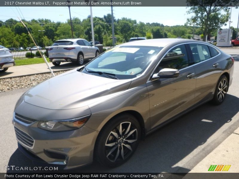 Pepperdust Metallic / Dark Atmosphere/Loft Brown 2017 Chevrolet Malibu LT