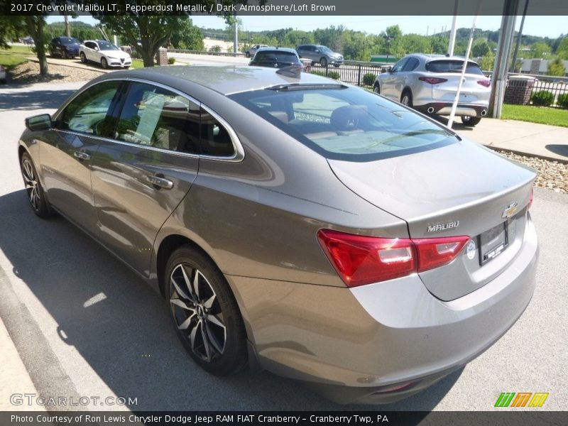 Pepperdust Metallic / Dark Atmosphere/Loft Brown 2017 Chevrolet Malibu LT