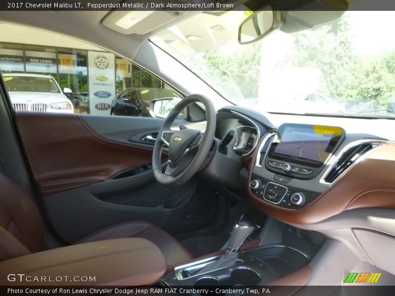 Pepperdust Metallic / Dark Atmosphere/Loft Brown 2017 Chevrolet Malibu LT