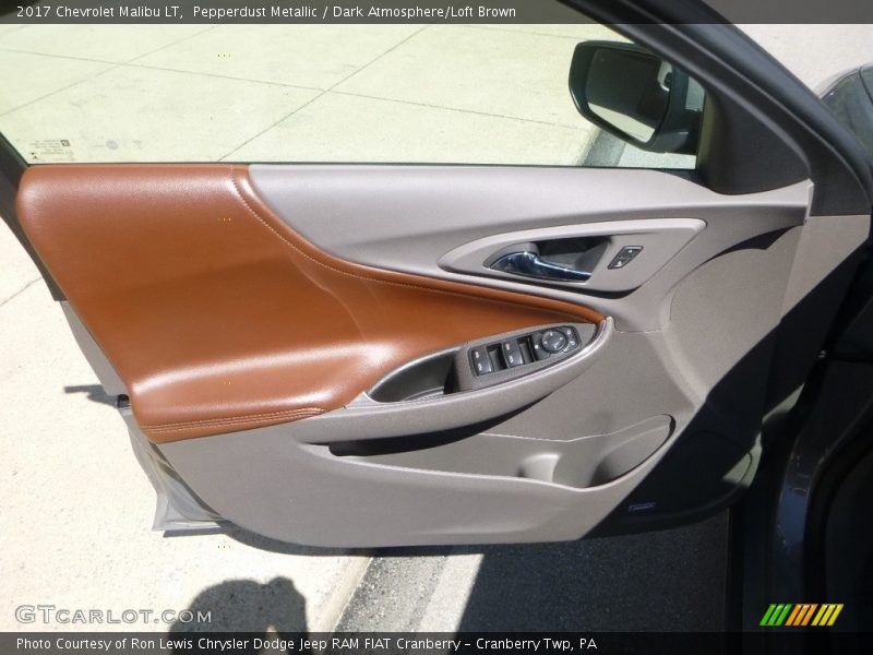 Pepperdust Metallic / Dark Atmosphere/Loft Brown 2017 Chevrolet Malibu LT