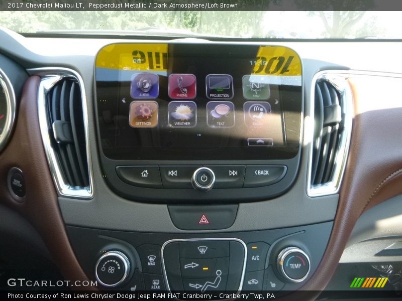 Pepperdust Metallic / Dark Atmosphere/Loft Brown 2017 Chevrolet Malibu LT