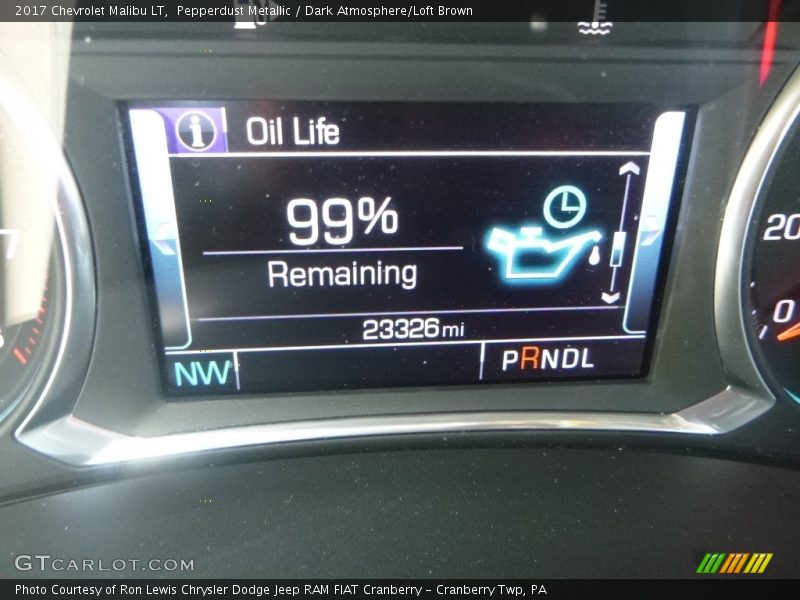 Pepperdust Metallic / Dark Atmosphere/Loft Brown 2017 Chevrolet Malibu LT