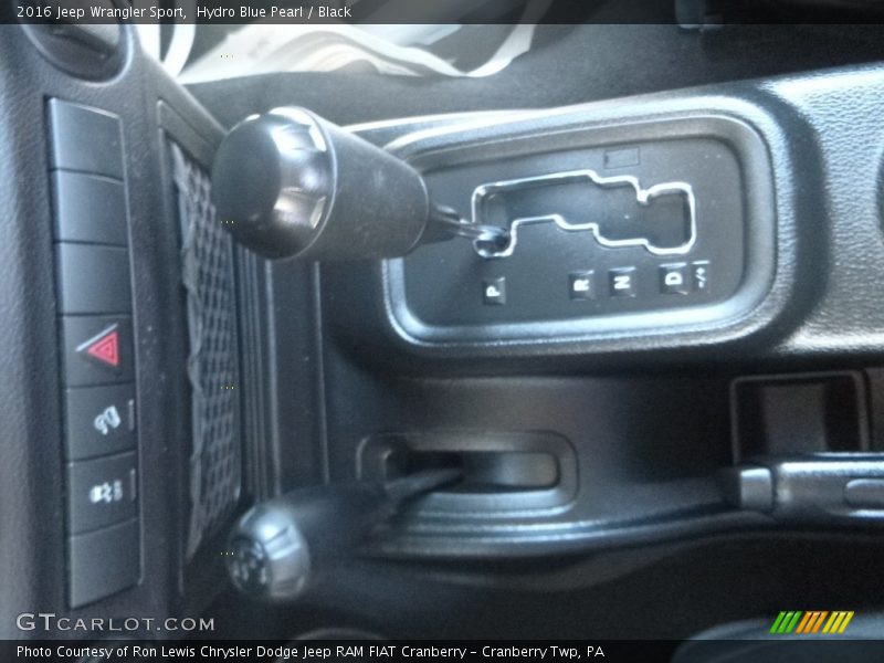 Hydro Blue Pearl / Black 2016 Jeep Wrangler Sport