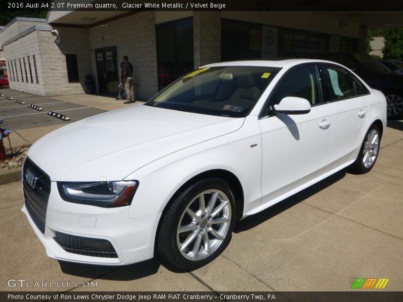 Glacier White Metallic / Velvet Beige 2016 Audi A4 2.0T Premium quattro