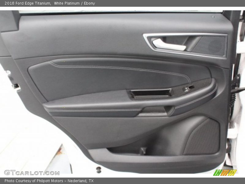 White Platinum / Ebony 2018 Ford Edge Titanium