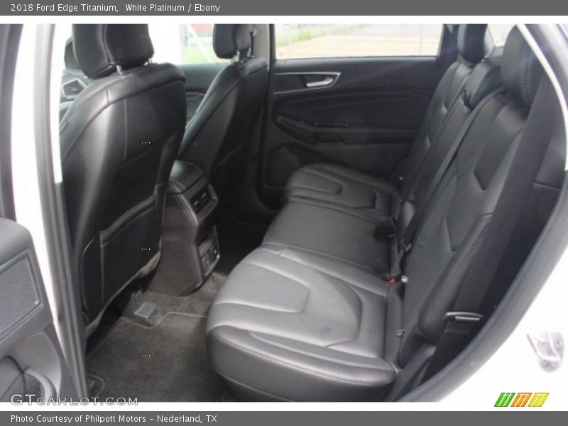 White Platinum / Ebony 2018 Ford Edge Titanium