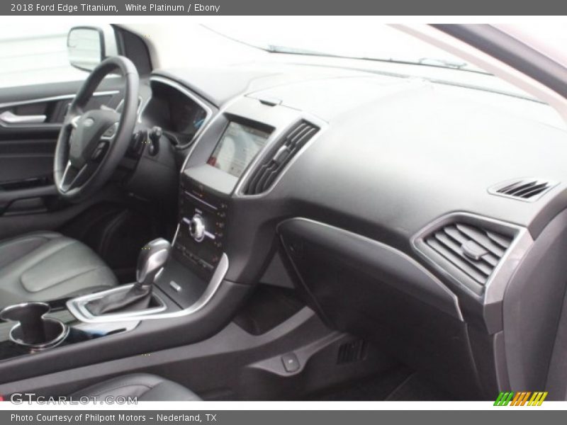 White Platinum / Ebony 2018 Ford Edge Titanium