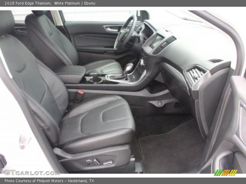 White Platinum / Ebony 2018 Ford Edge Titanium