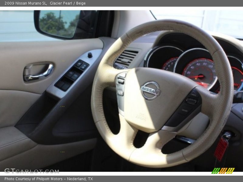 Glacier Pearl / Beige 2009 Nissan Murano SL