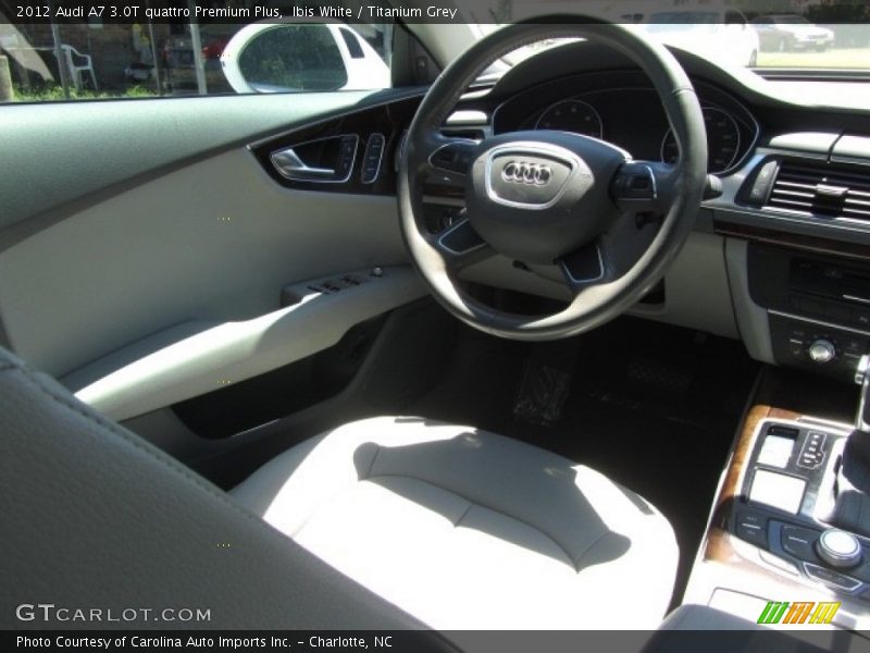 Ibis White / Titanium Grey 2012 Audi A7 3.0T quattro Premium Plus
