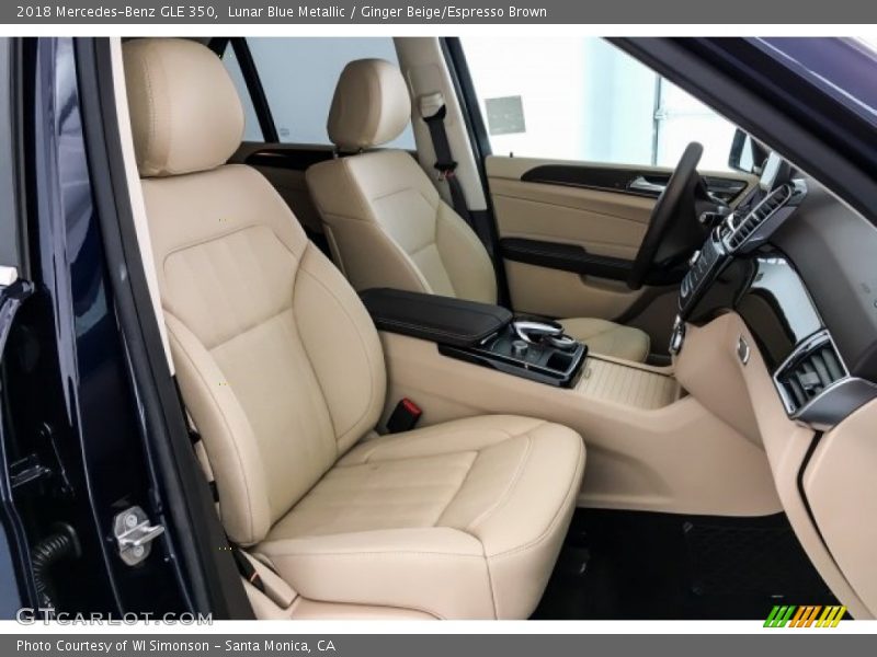 Lunar Blue Metallic / Ginger Beige/Espresso Brown 2018 Mercedes-Benz GLE 350