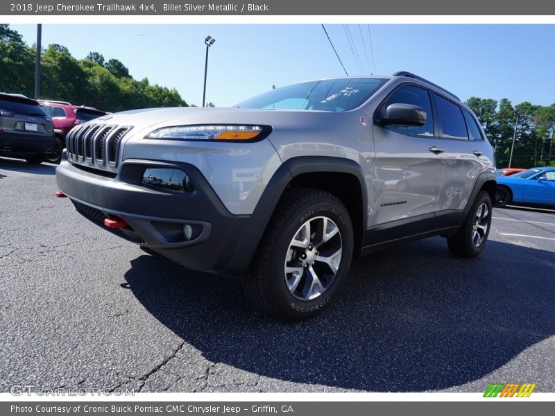 Billet Silver Metallic / Black 2018 Jeep Cherokee Trailhawk 4x4