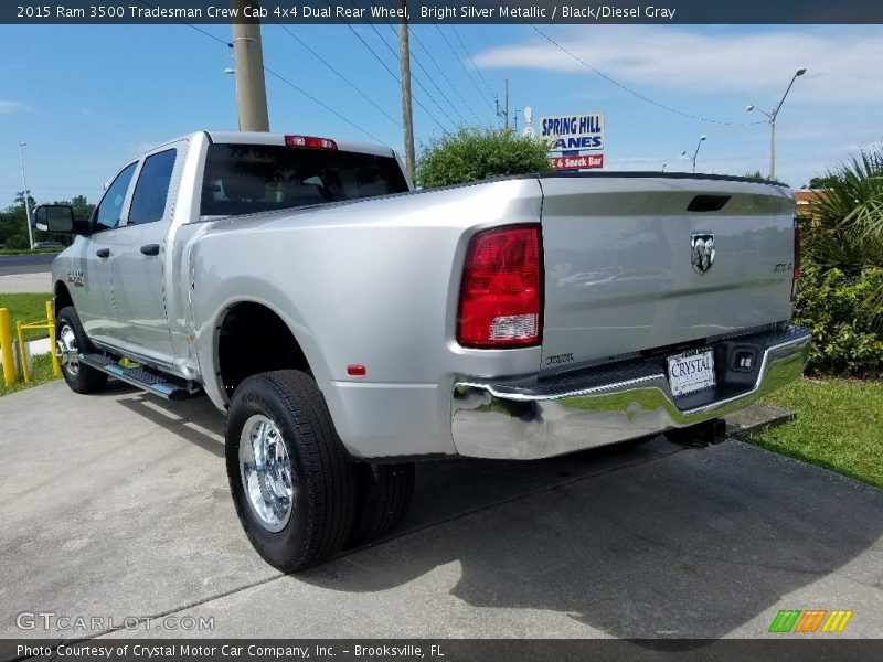 Bright Silver Metallic / Black/Diesel Gray 2015 Ram 3500 Tradesman Crew Cab 4x4 Dual Rear Wheel