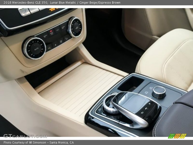 Lunar Blue Metallic / Ginger Beige/Espresso Brown 2018 Mercedes-Benz GLE 350