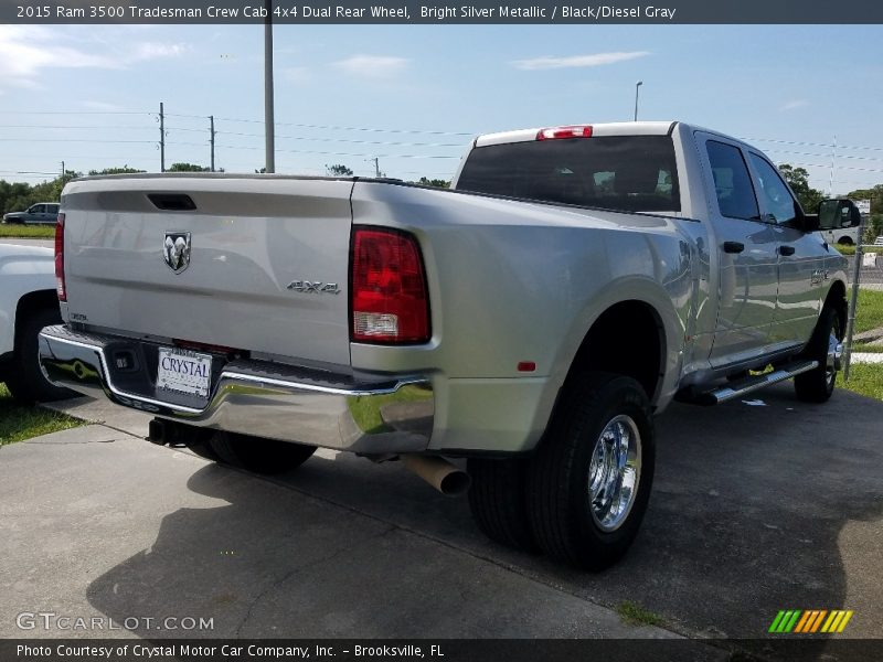 Bright Silver Metallic / Black/Diesel Gray 2015 Ram 3500 Tradesman Crew Cab 4x4 Dual Rear Wheel