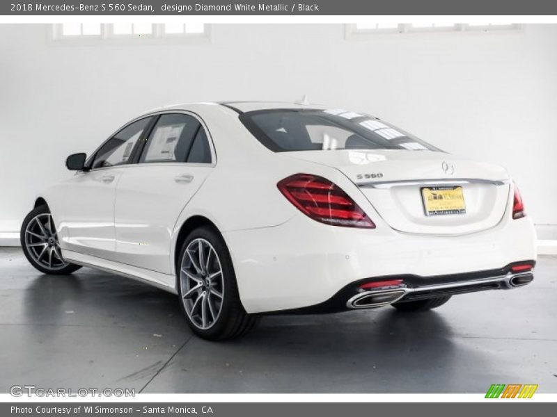 designo Diamond White Metallic / Black 2018 Mercedes-Benz S 560 Sedan