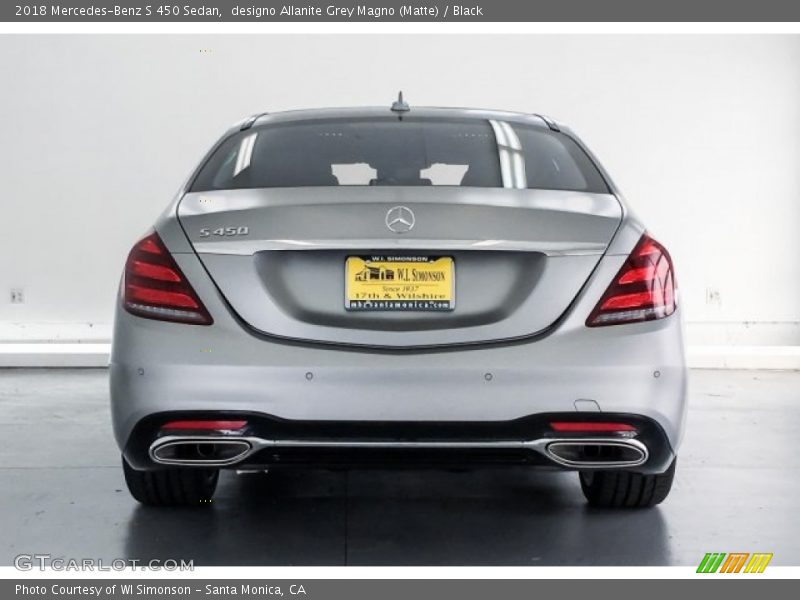 designo Allanite Grey Magno (Matte) / Black 2018 Mercedes-Benz S 450 Sedan