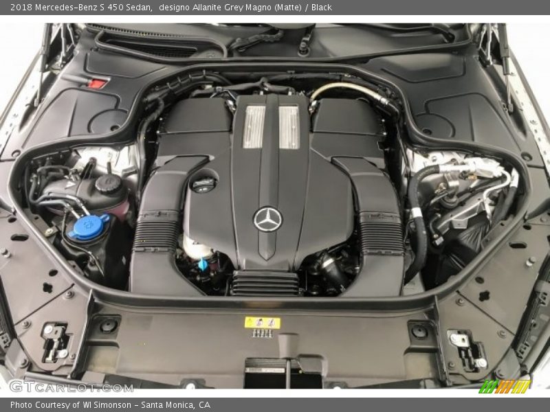 designo Allanite Grey Magno (Matte) / Black 2018 Mercedes-Benz S 450 Sedan