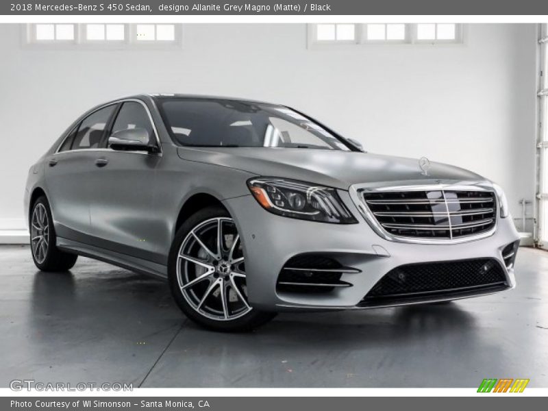 designo Allanite Grey Magno (Matte) / Black 2018 Mercedes-Benz S 450 Sedan