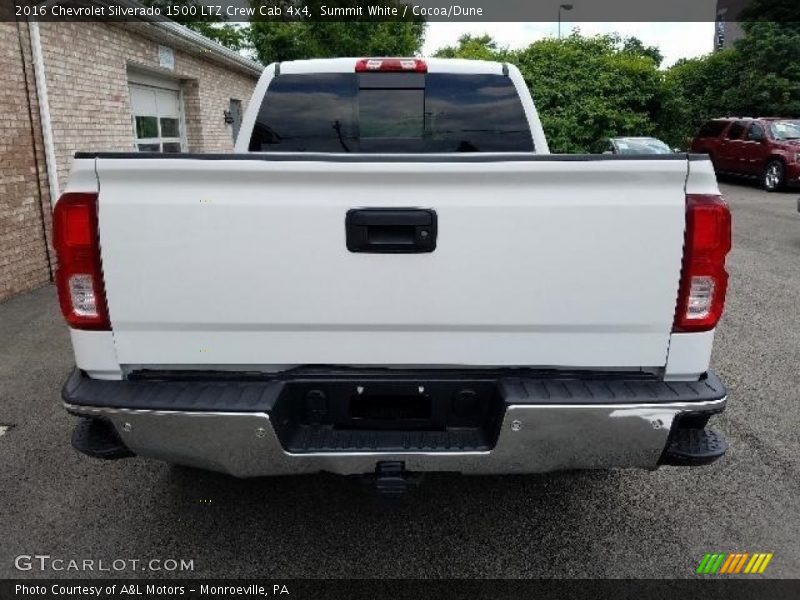 Summit White / Cocoa/Dune 2016 Chevrolet Silverado 1500 LTZ Crew Cab 4x4