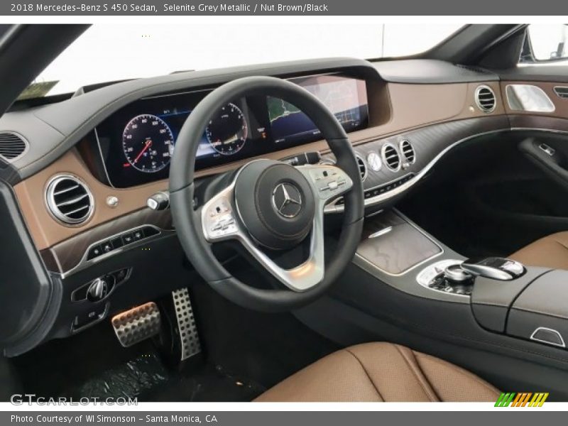 Selenite Grey Metallic / Nut Brown/Black 2018 Mercedes-Benz S 450 Sedan
