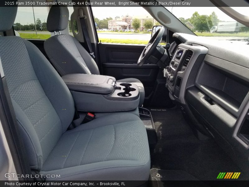 Bright Silver Metallic / Black/Diesel Gray 2015 Ram 3500 Tradesman Crew Cab 4x4 Dual Rear Wheel