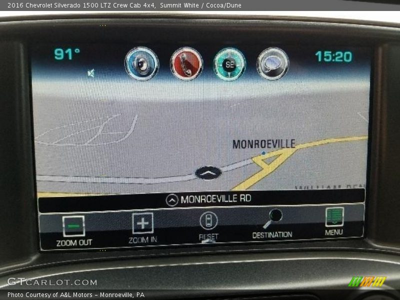 Summit White / Cocoa/Dune 2016 Chevrolet Silverado 1500 LTZ Crew Cab 4x4