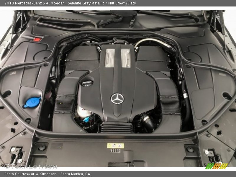 Selenite Grey Metallic / Nut Brown/Black 2018 Mercedes-Benz S 450 Sedan