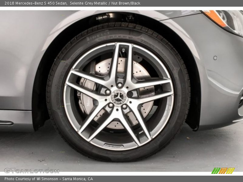 Selenite Grey Metallic / Nut Brown/Black 2018 Mercedes-Benz S 450 Sedan