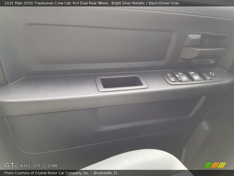 Bright Silver Metallic / Black/Diesel Gray 2015 Ram 3500 Tradesman Crew Cab 4x4 Dual Rear Wheel