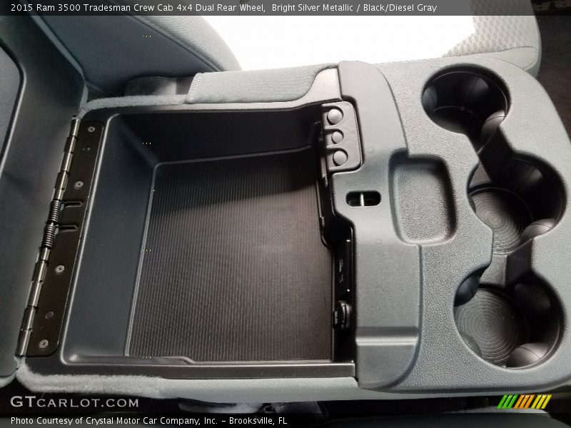 Bright Silver Metallic / Black/Diesel Gray 2015 Ram 3500 Tradesman Crew Cab 4x4 Dual Rear Wheel