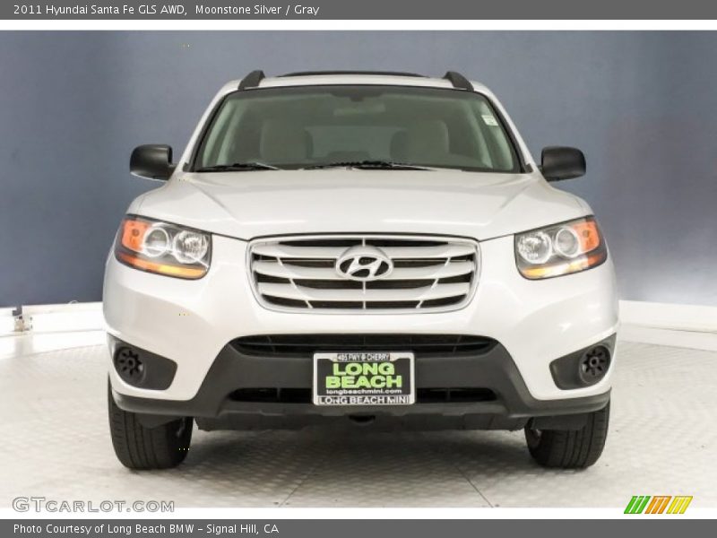 Moonstone Silver / Gray 2011 Hyundai Santa Fe GLS AWD